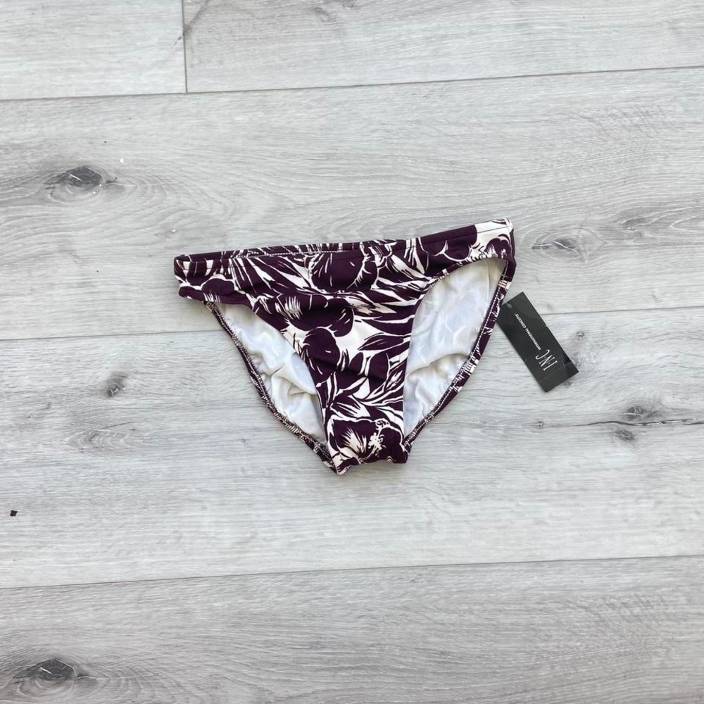 brown tropical bikini bottoms